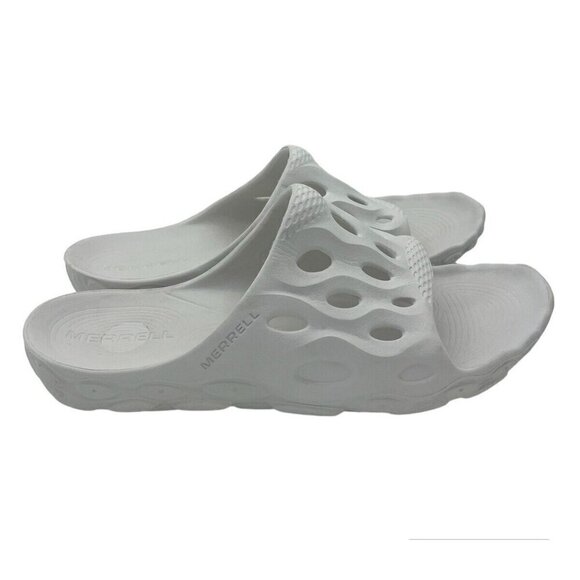 Merrell Hydro Slide Slip On White Sandal Shoe Sz Men’s 8.5 Womens 10 Lightweight - Picture 1 of 9